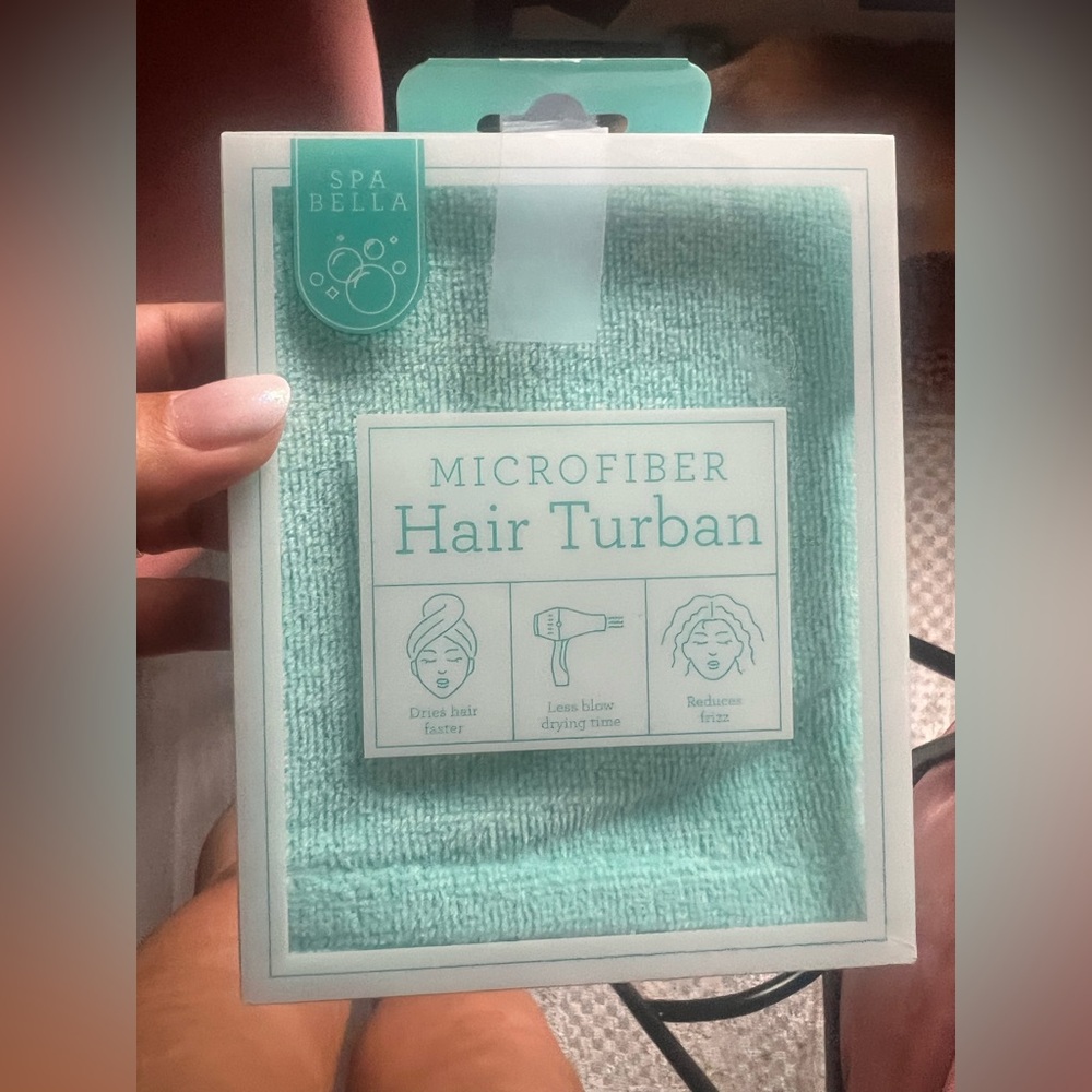 Spa Bella Microfiber Hair Turban in Mint Green